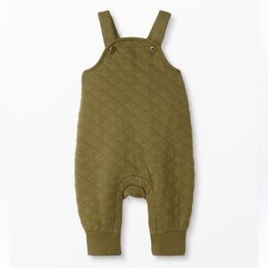 Hanna Andersson Quilted Overalls in Olive